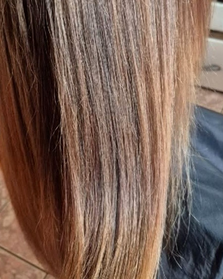 Balayage na długich włosach